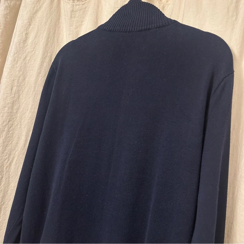 J. Crew Navy Zip Sweater